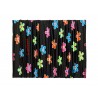 Multifunkční šátek zimní Collm Květiny černé