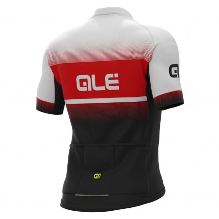 Letní cyklistický dres ALÉ SOLID BLEND černo-červený