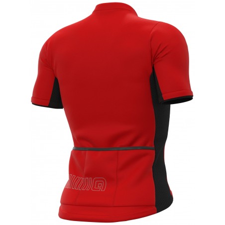 Letní cyklistický dres ALÉ SOLID COLOR BLOCK červený