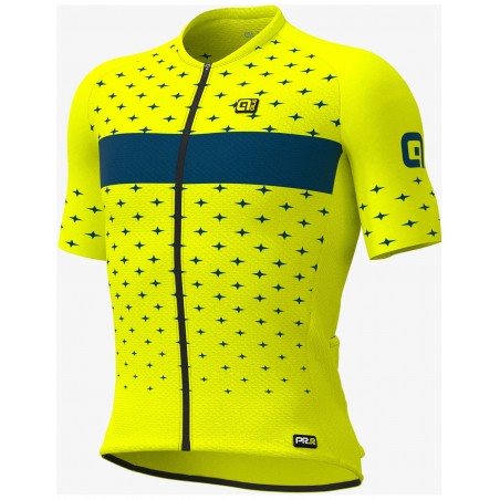 Letní cyklistický dres ALÉ PRR STARS žlutý
