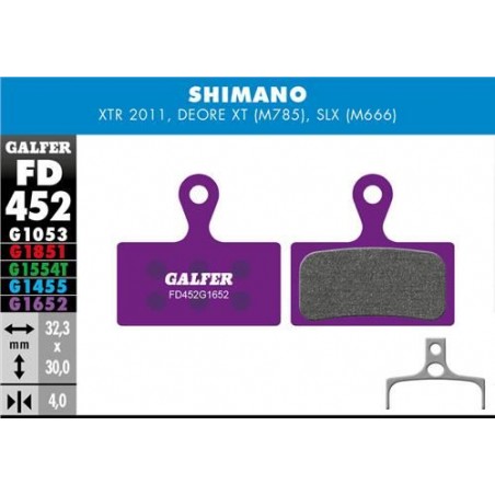 Brzdové destičky Galfer FD452G1652 - Shimano