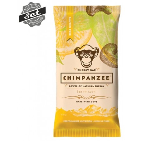 CHIMPANZEE ENERGY BAR Lemon 55g - SET 4+1 (5x55g)