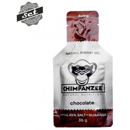 CHIMPANZEE ENERGY GEL Chocolate 35g, CZ-BIO-002 - SET 4+1 (5x35g)