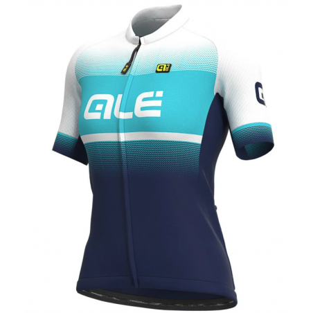 Letní cyklistický dres ALÉ SOLID BLEND LADY modrý